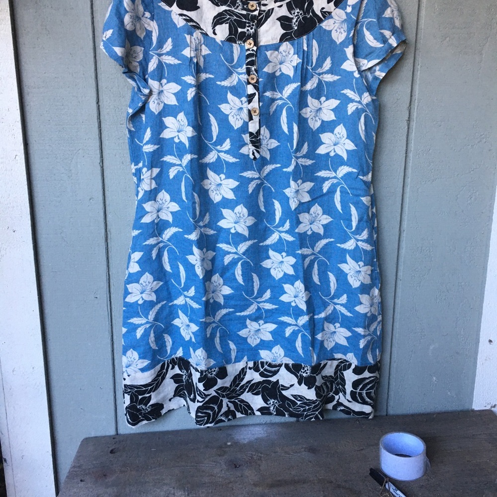 Linen-like dress